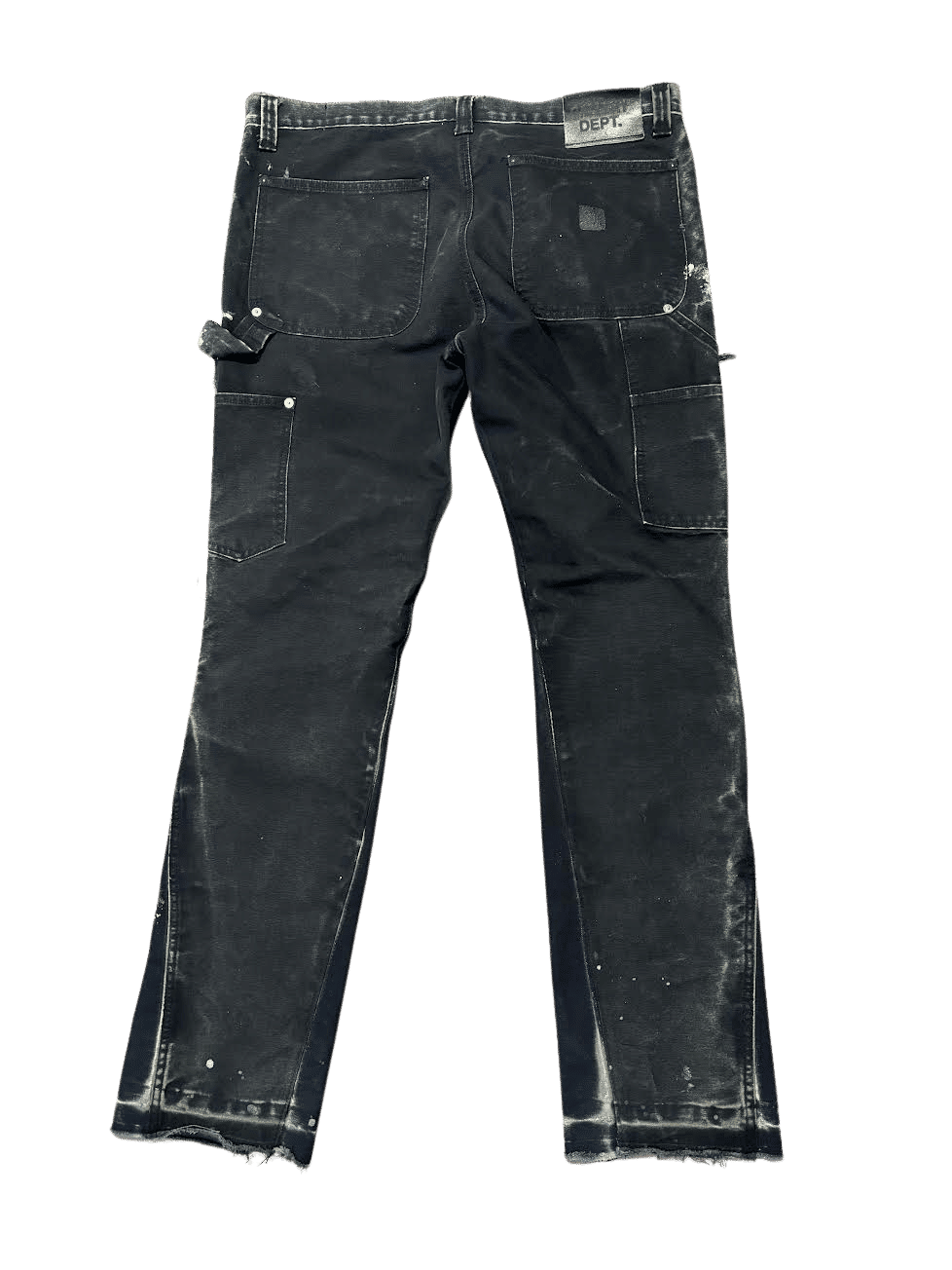 Gallery Dept. Paint Splatter Flare Carpenter Pants Green (Preowned Size 38) - Pre-Owned