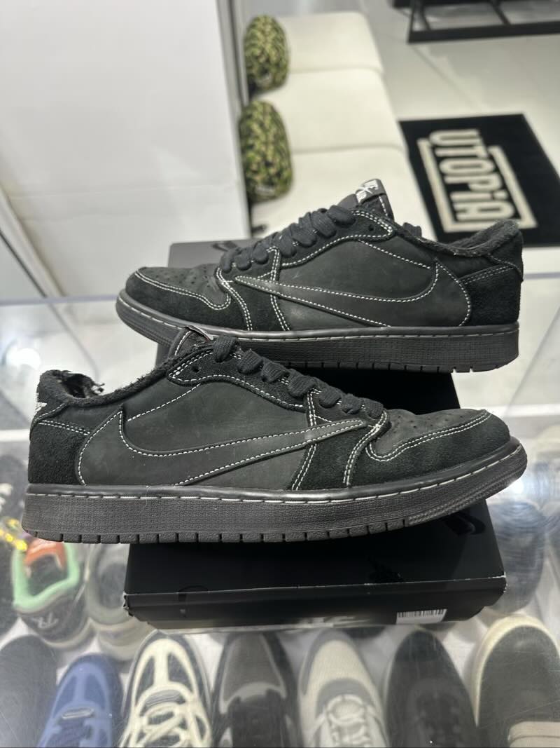 Jordan 1 Retro Low OG SP Travis Scott Black Phantom - Pre-Owned Size 9