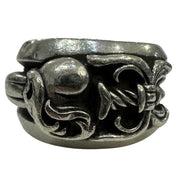 Chrome Hearts Wide Band Dagger Heart Ring - Gently Used