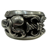 Chrome Hearts Wide Band Dagger Heart Ring - Gently Used