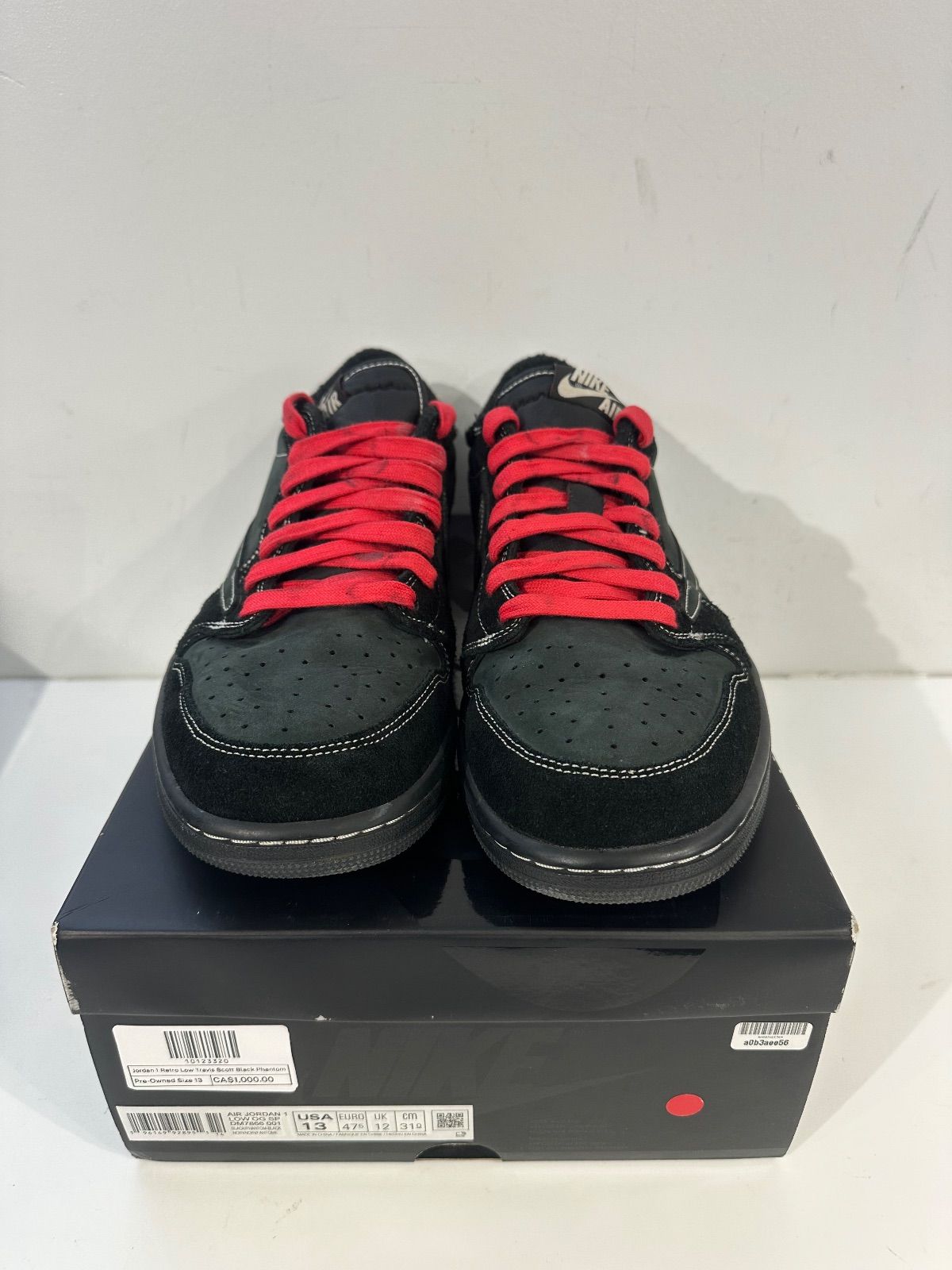 Jordan 1 Retro Low Travis Scott Black Phantom - Pre-Owned Size 13
