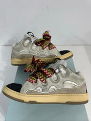 Lanvin Leather Curb White Ivory - Pre-Owned Size 11