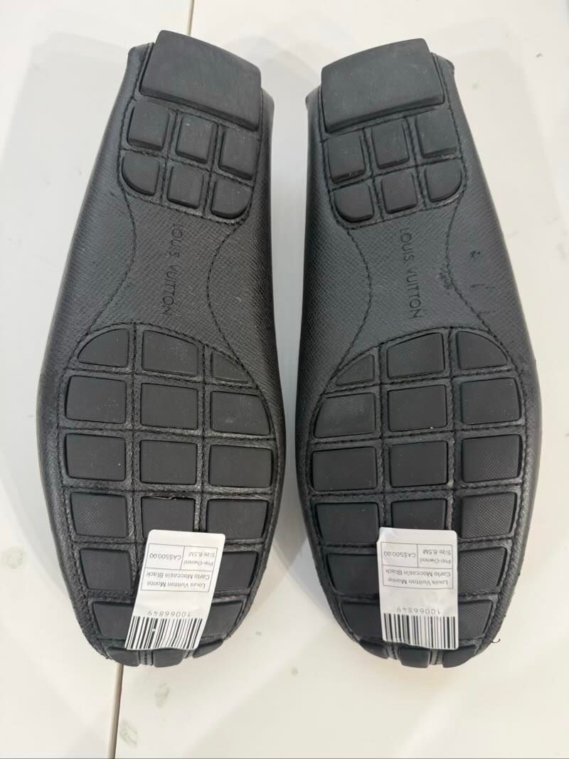 Louis Vuitton Monte Carlo Moccasin Black - Pre-Owned Size 8.5M
