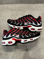 Nike Air Max Plus Black White University Red (Preowned)