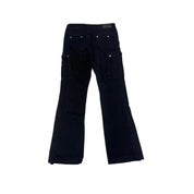Amiri M65 Baggy Cargo Flare Black Denim Jeans - Pre Owned