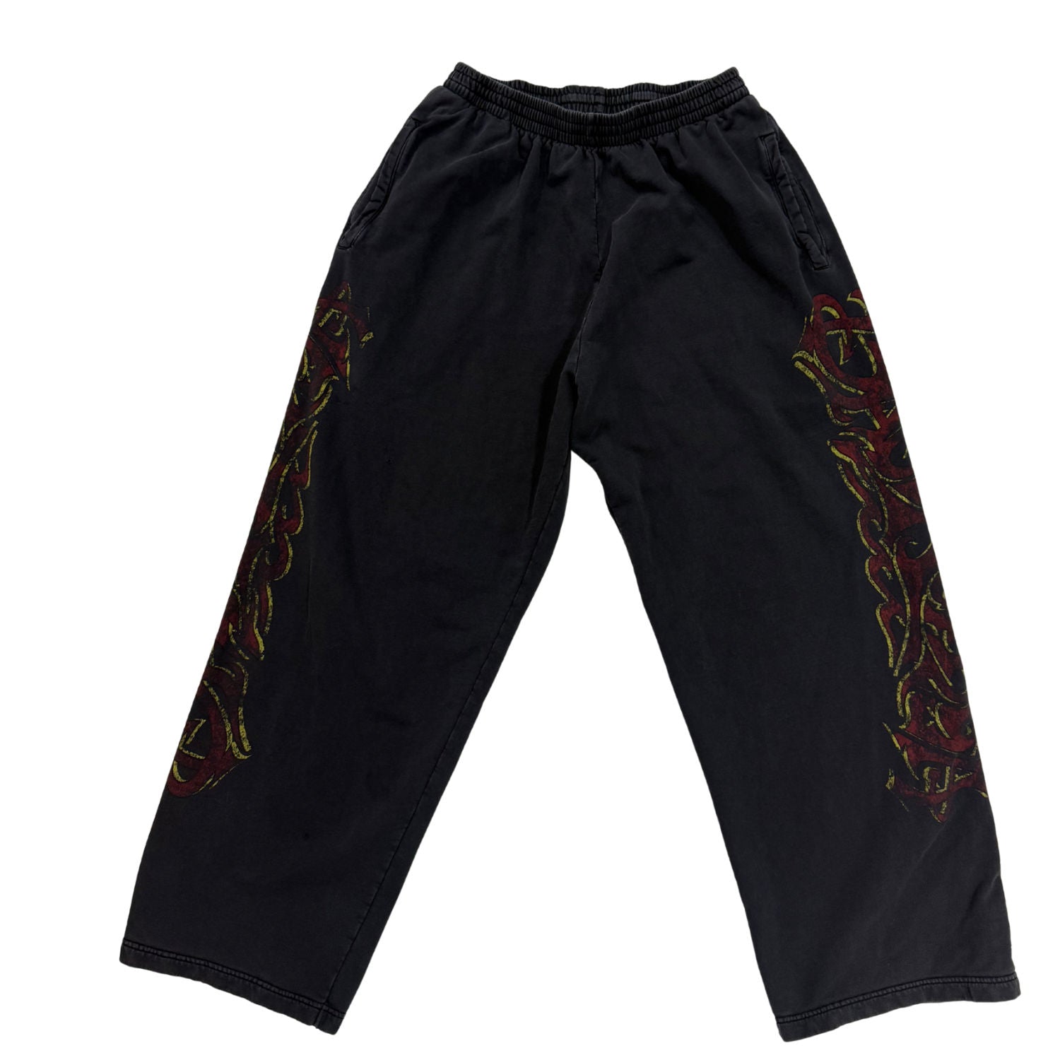 Balenciaga Offshore Baggy Sweatpants Washed Black - Pre-Owned Size M