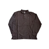Aime Leon Dore Embroidered Flower Polo L/S Brown