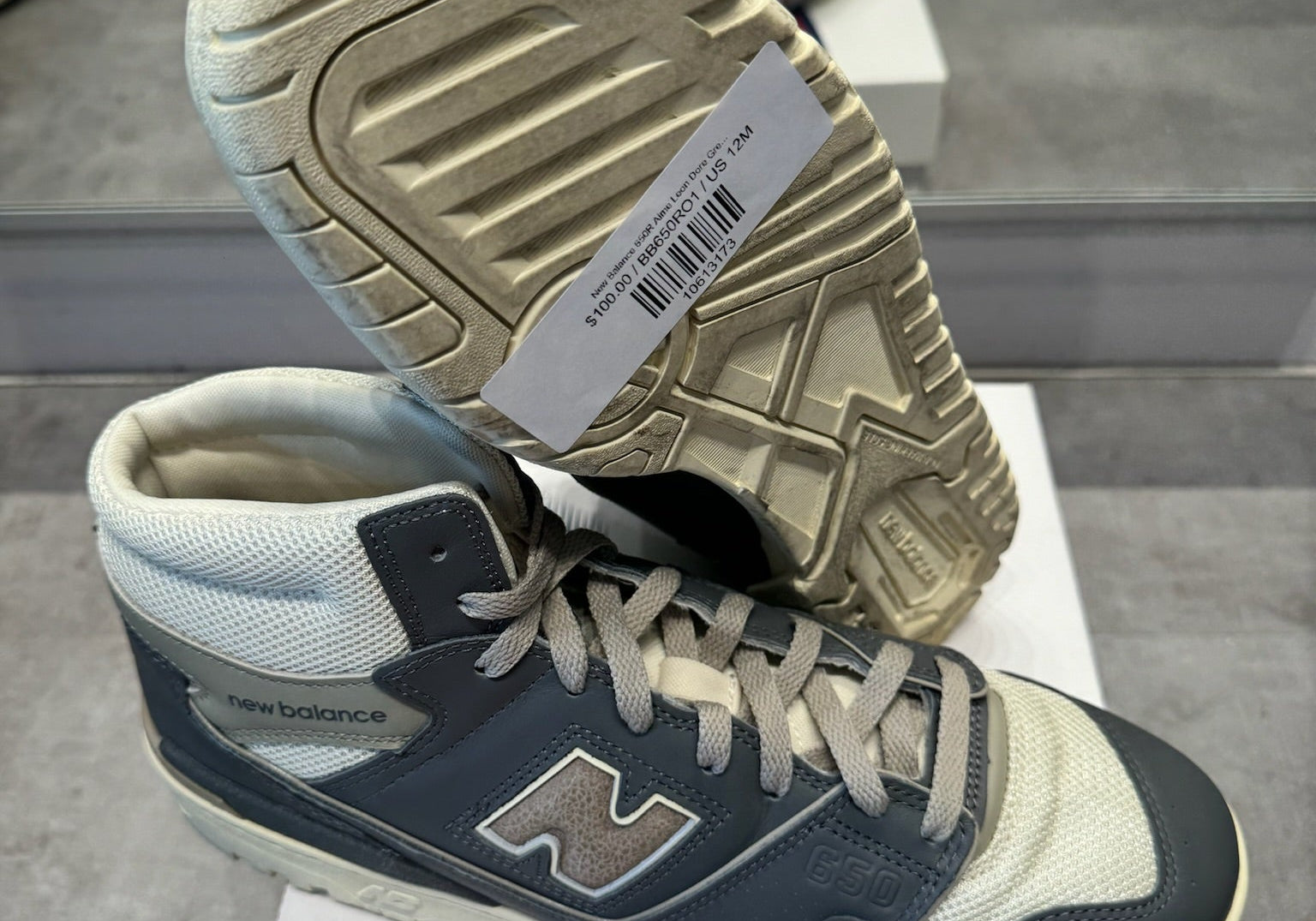 New Balance 650R Aime Leon Dore Grey (Preowned)