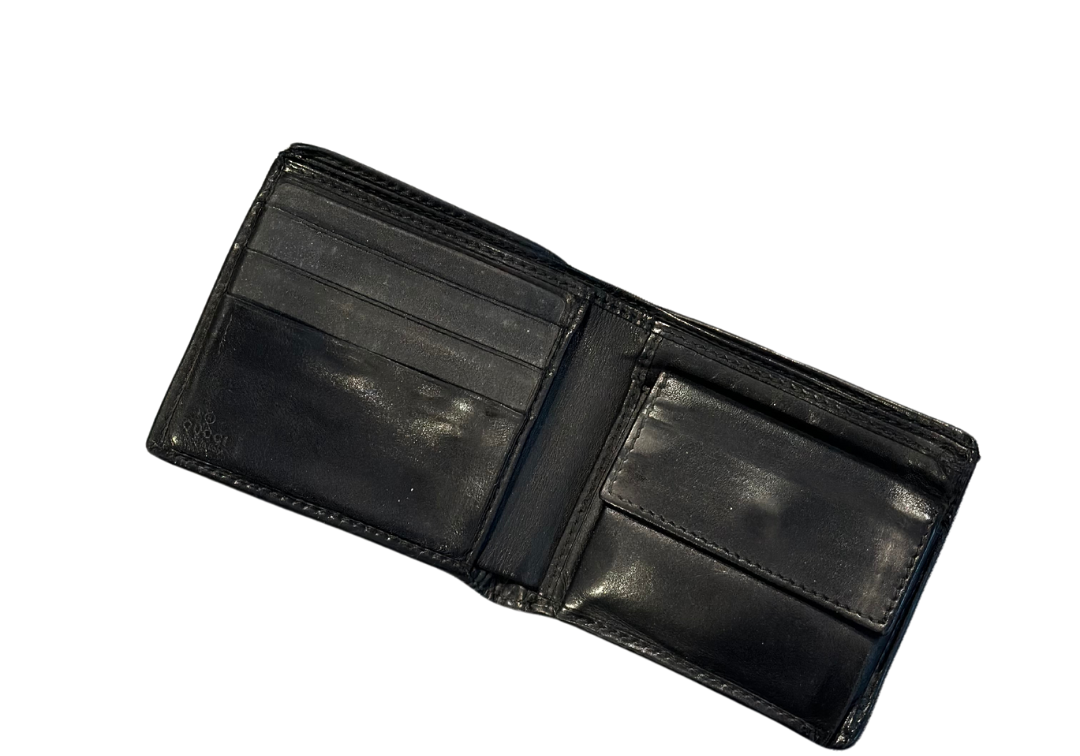 Gucci Black Bi-fold Wallet (Preowned)