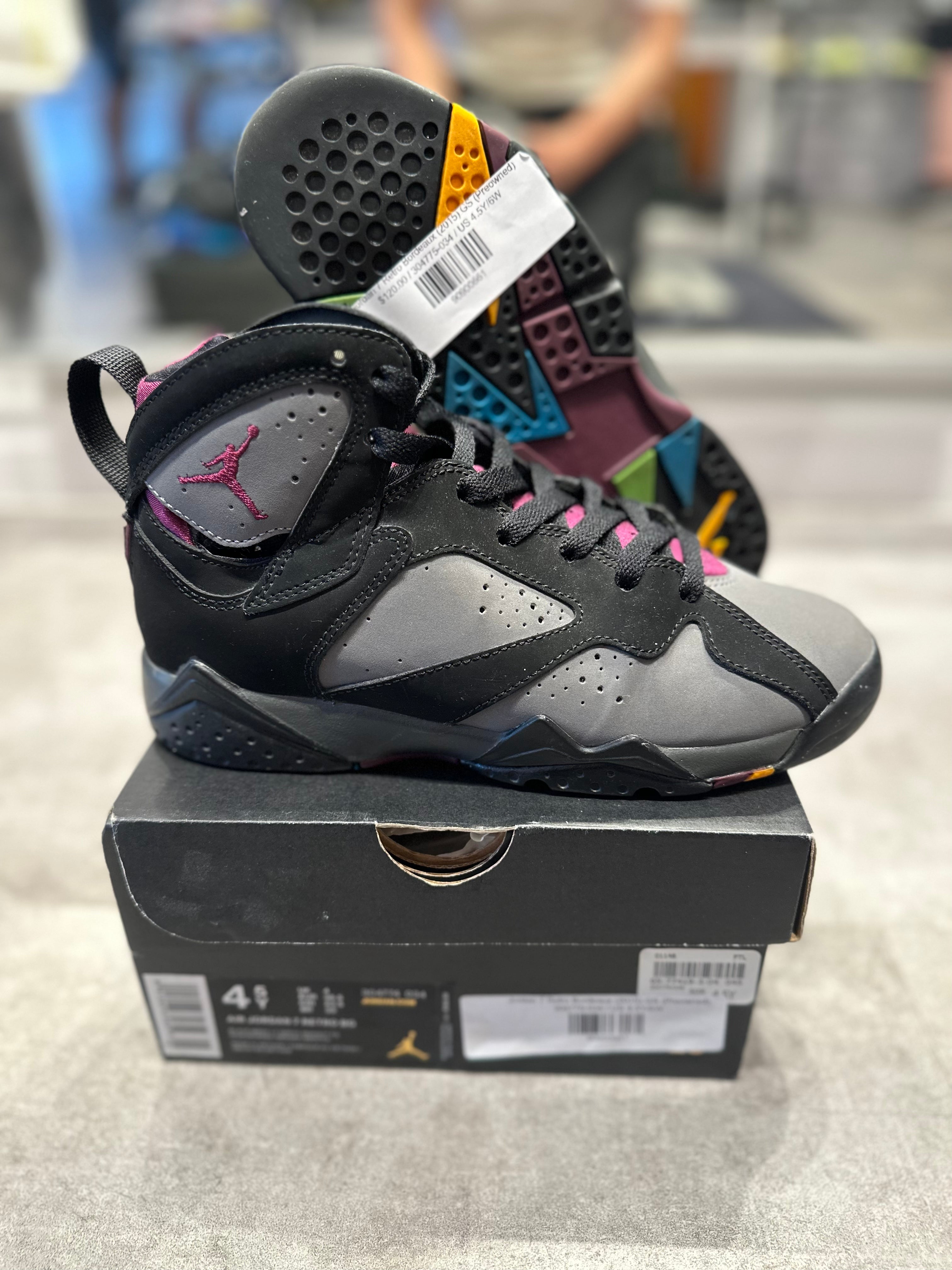 Jordan 7 Retro Bordeaux (2015) GS (Preowned)