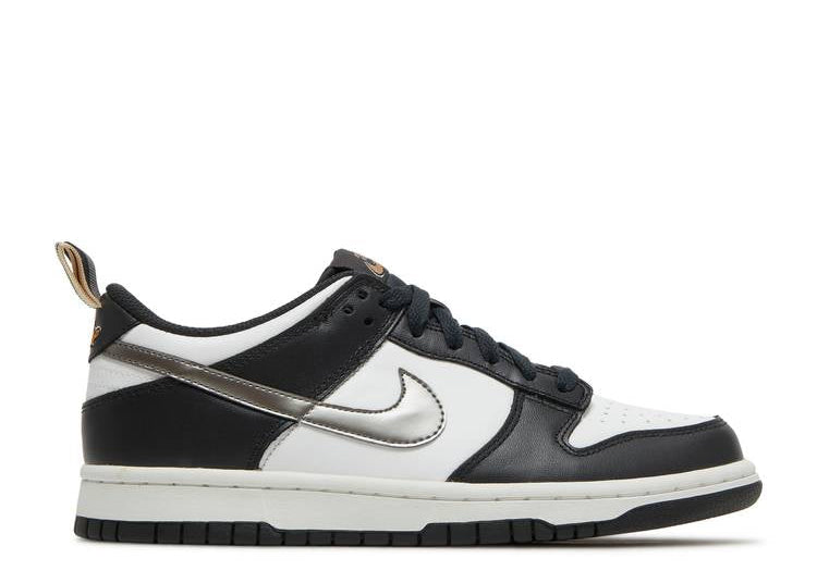 Nike Dunk Low Black White Metallic (GS)