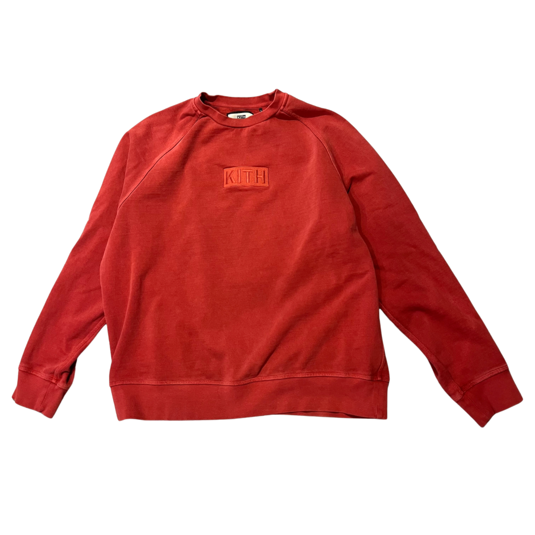 Kith Box Logo Red Crewneck (Preowned)