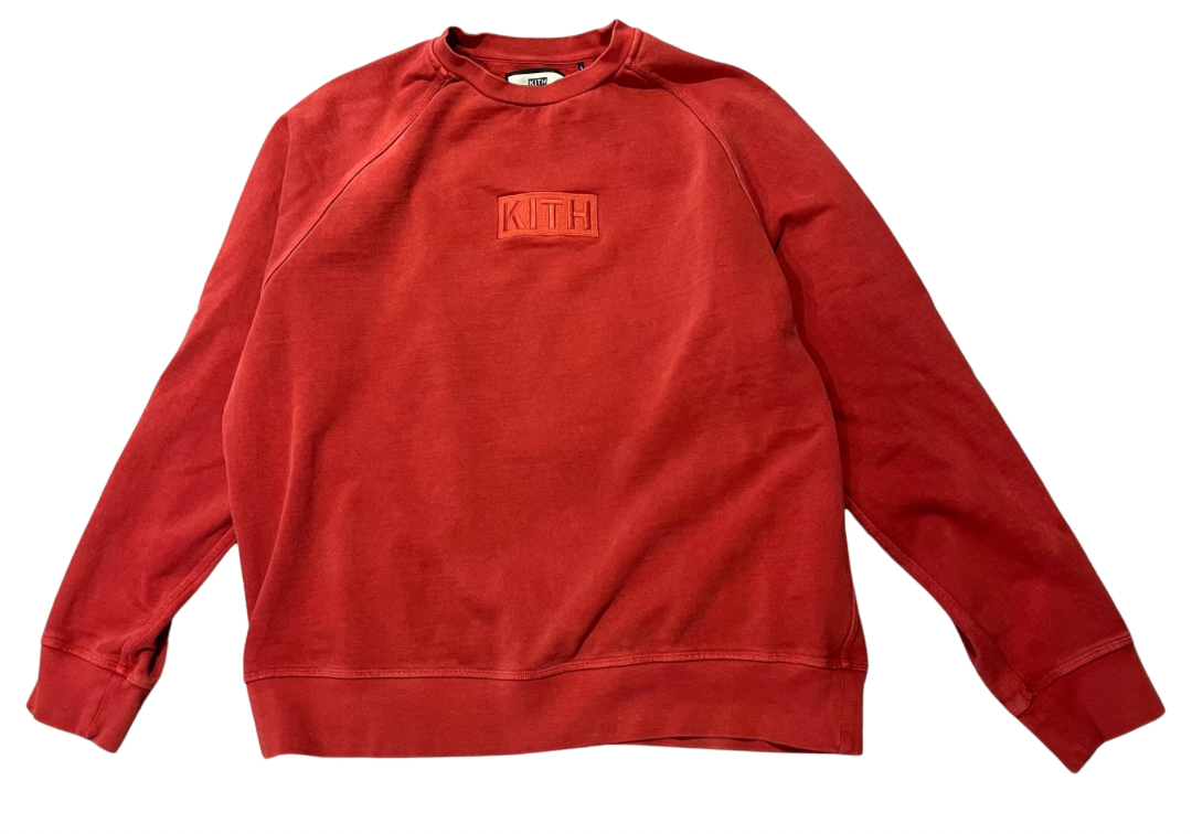 Kith Box Logo Red Crewneck (Preowned)