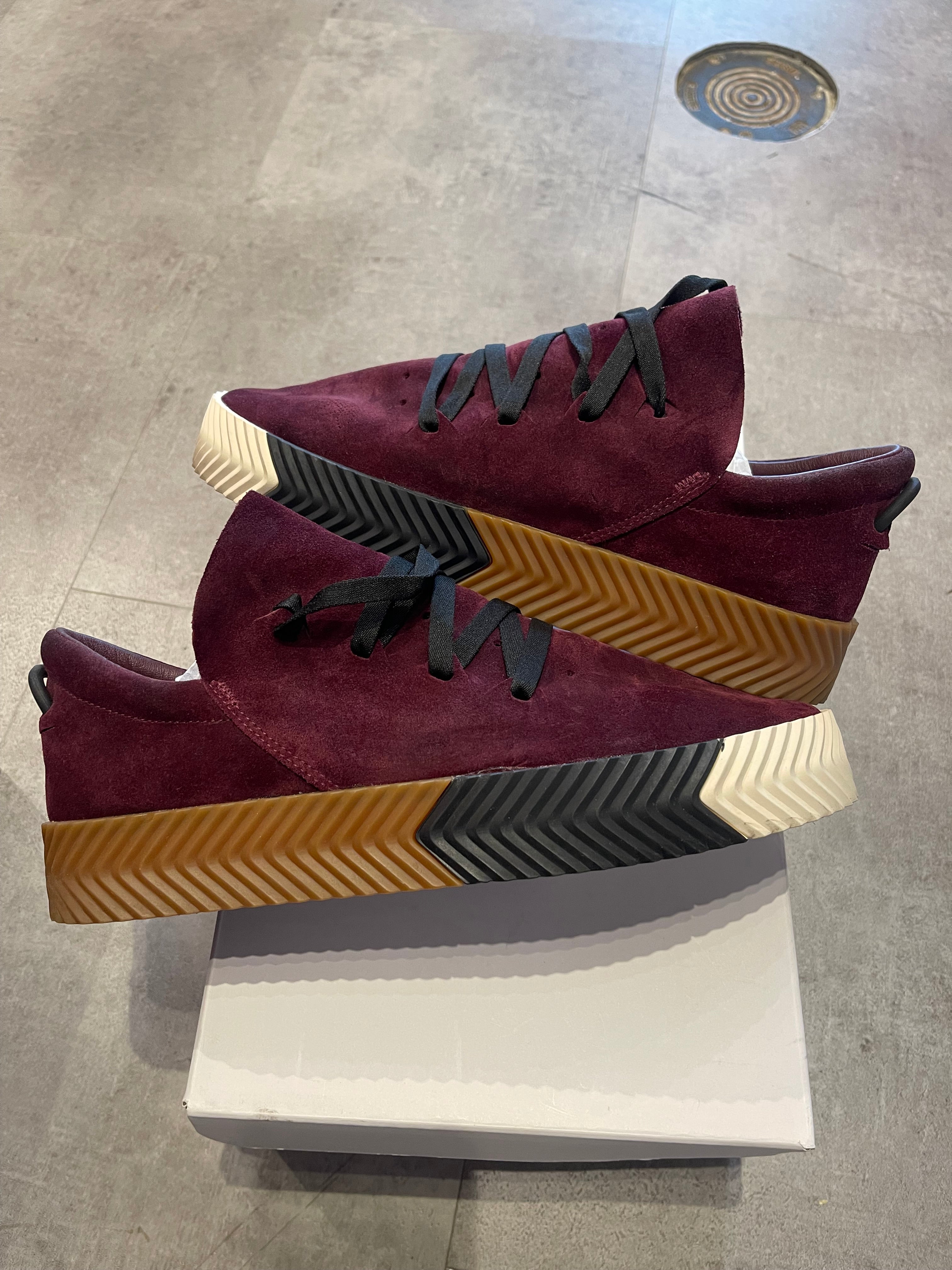 Adidas AW Skate Alexander Wang Maroon (Preowned)