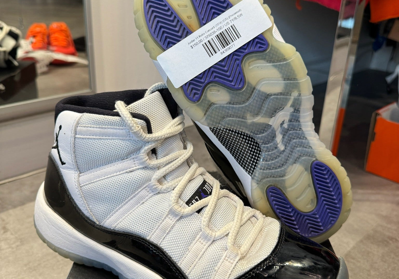 Jordan 11 Retro Concord (2018) (GS) (Preowned)