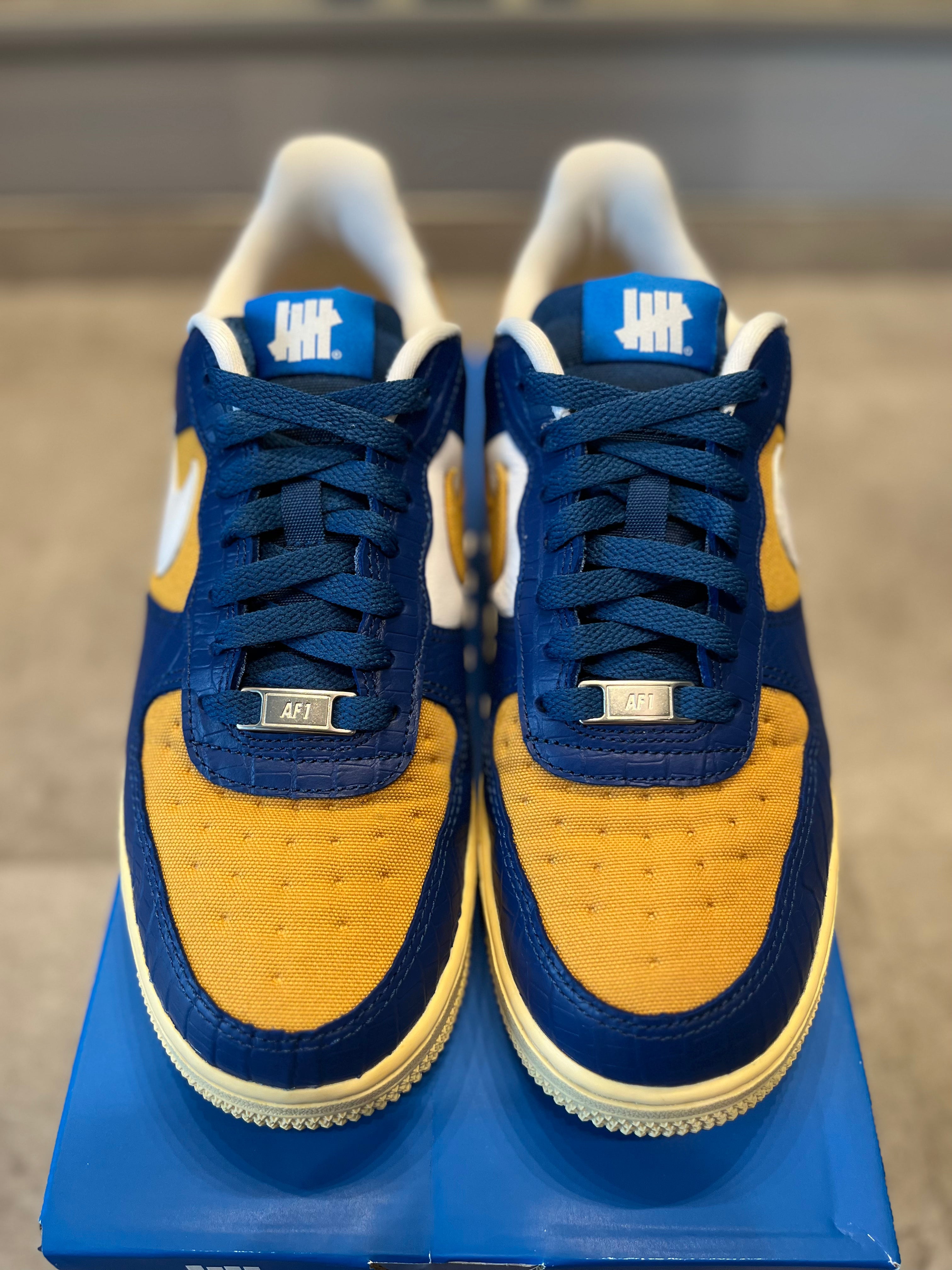 Nike Air Force 1 Low Undefeated On It Blue Yellow Croc (Preowned)