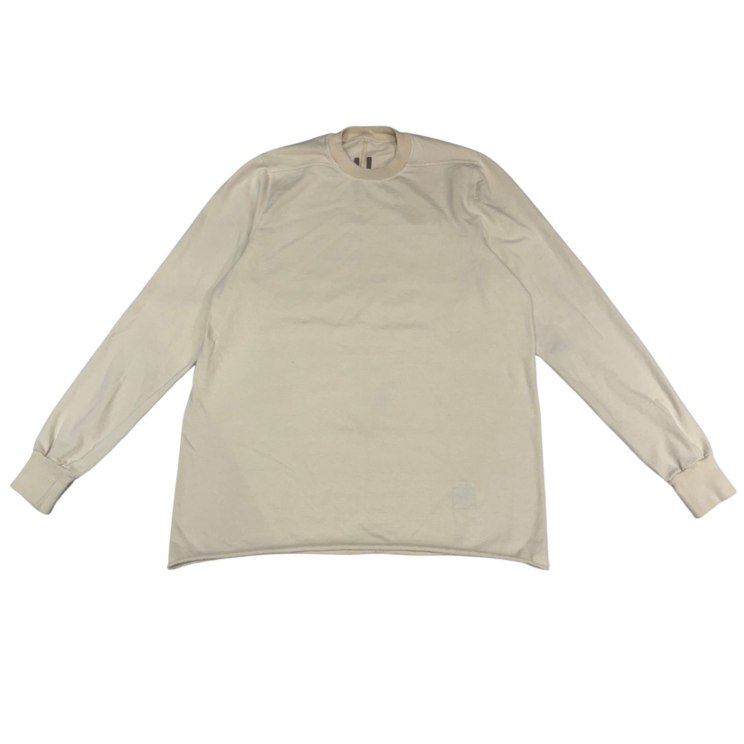 Rick Owens DRKSHDW Level Oversized L/S T-Shirt Cream - Lightly Used Size XL