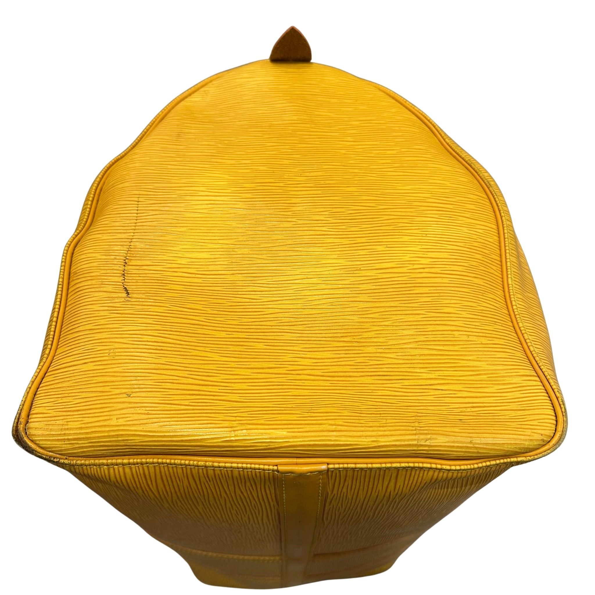 Louis Vuitton Keepall 55 Travel Bag Yellow Epi Leather - Pre-Owned