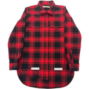 OFF WHITE Red And Black Flanel - Pre-Owned Size S
