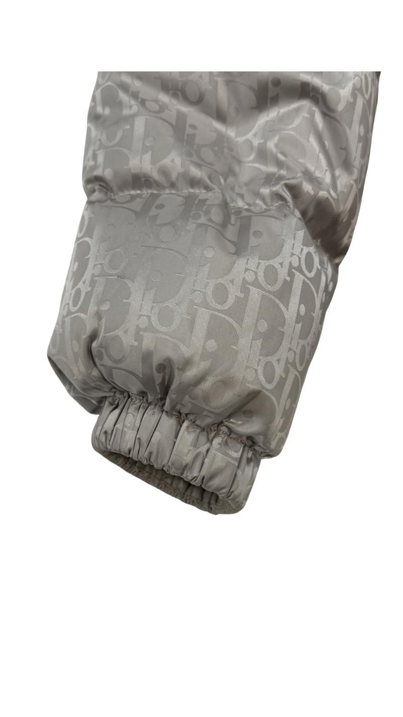 Dior Oblique Technical Jacquard Down Jacket Silver - Lightly Pre-Owned Size M