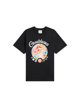 Casablanca Mushroom Emblem Printe Black T-Shirt