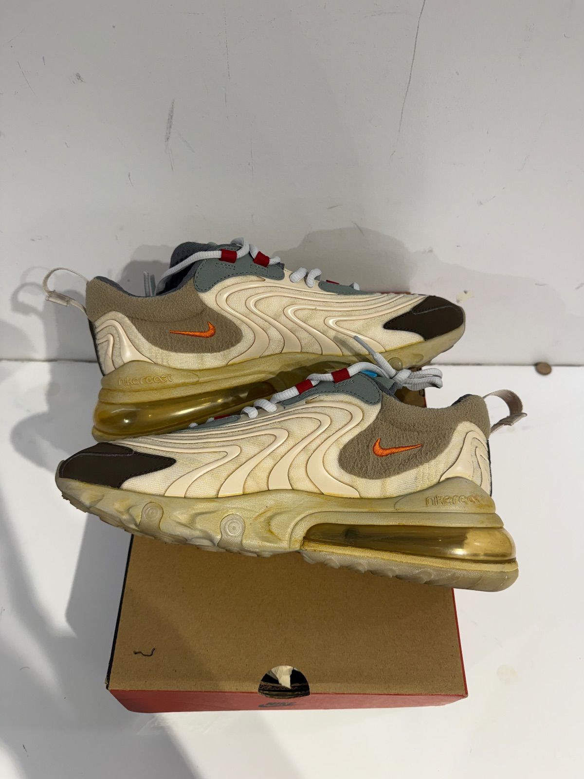 Nike Air Max 270 React ENG Travis Scott Cactus Trails - Pre-Owned Size 8M