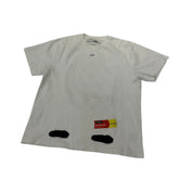 Off-White Incomplete Spray Paint Tee White - Pre-Owned Size L