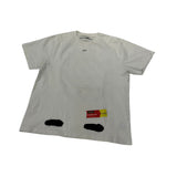 Off-White Incomplete Spray Paint Tee White - Pre-Owned Size L
