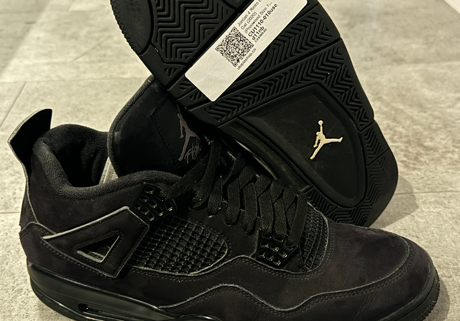 Jordan 4 Retro Black Cat (2020) (Preowned Size 11 NB)