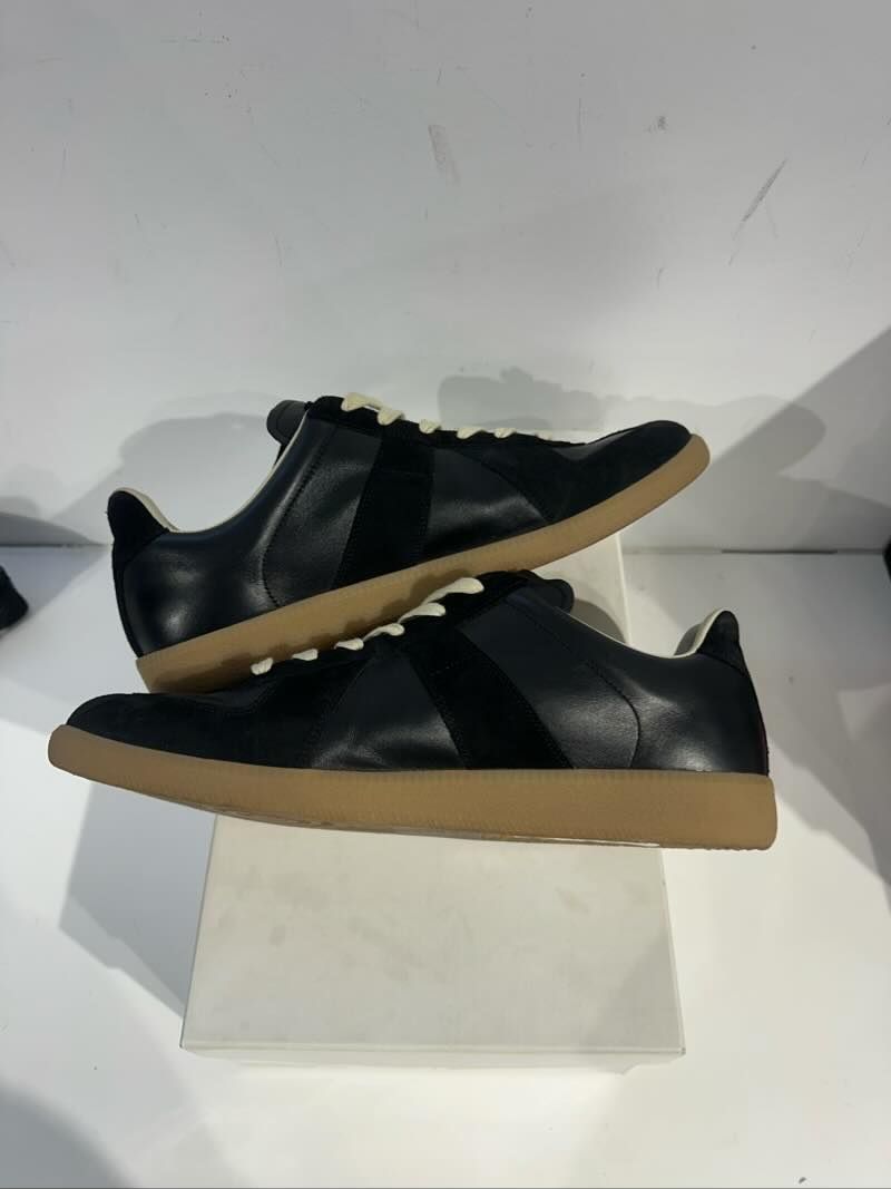Maison Margiela Replica German Army Trainer (GATs) Black Gum - Pre-Owned Size 10