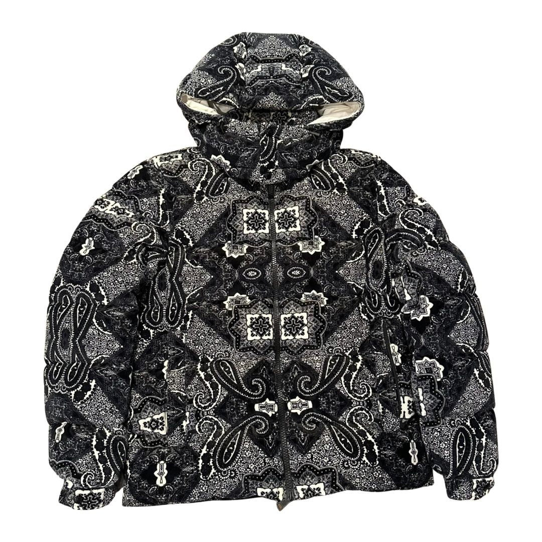 Moncler Gartempe Giubotto Bandana Jacket Black - Pre-Owned Size S