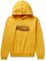 Balenciaga Handdrawn Political Campaign Hoodie Yellow