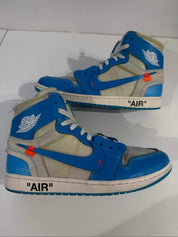 Jordan 1 Retro High Off-White University Blue - Pre-Owned Size 10.5 (No original box)