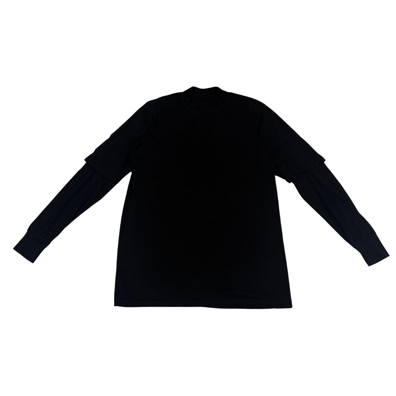 Rick Owens DRKSHDW Hustler Double Layer L/S T-Shirt Black - Lightly Used Size L