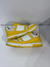 Louis Vuitton Trainer Yellow White Monogram - Pre-Owned Size 10M (No Original Box)