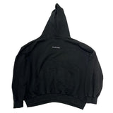 Balenciaga Back Hoodie Medium Fit Black - Pre-Owned Size M