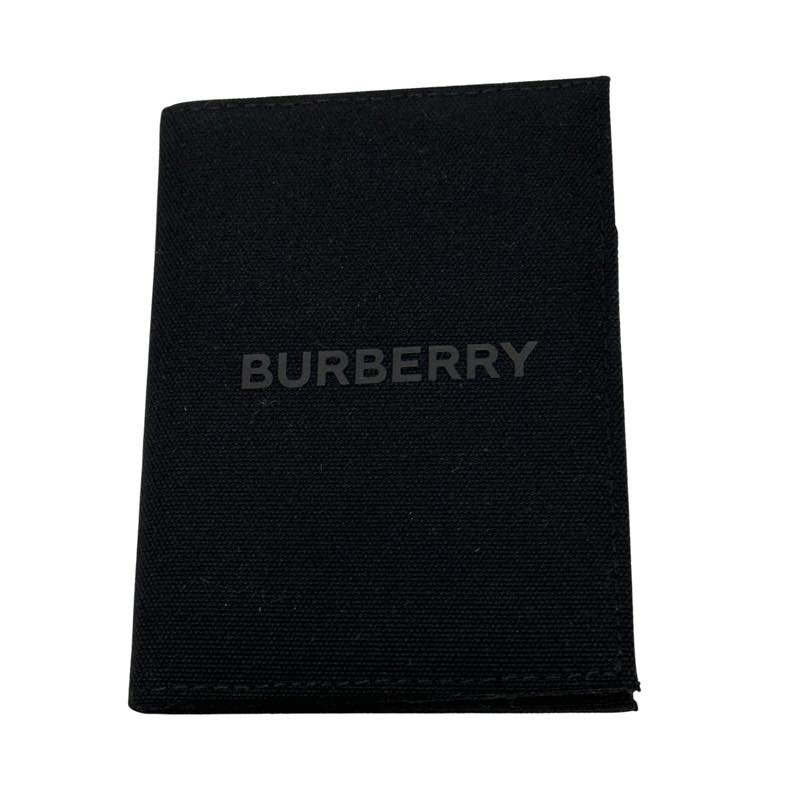 Burberry Canvas Passport Holder Black - Pre-Owned
