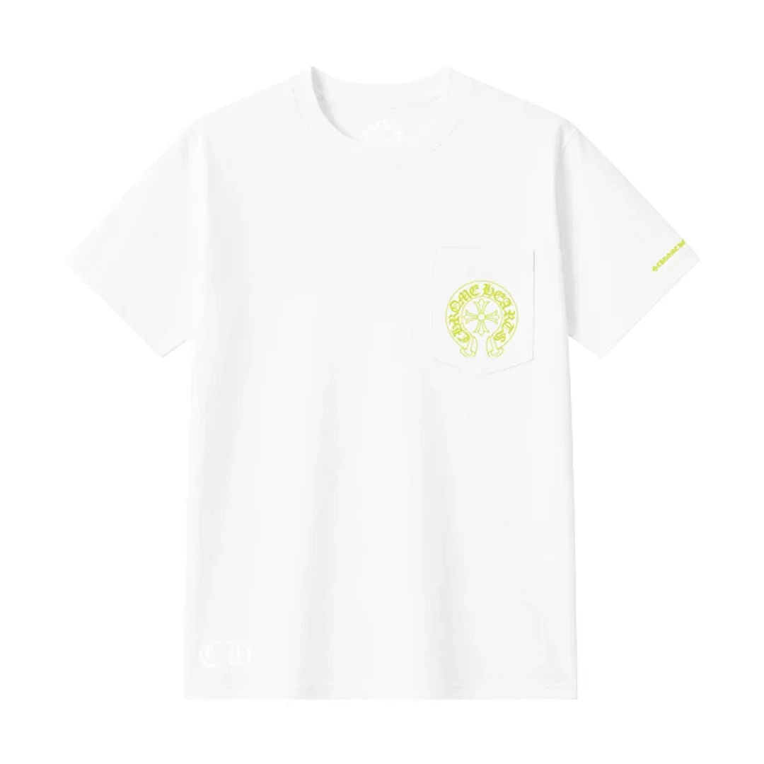 Chrome Hearts Neon Green Horseshoe T-Shirt White – Utopia