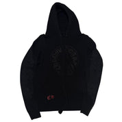 Chrome Hearts Matty Boy Floral Horseshoe Chomper Hoodie Black - Pre-Owned Size M
