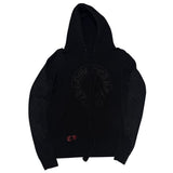 Chrome Hearts Matty Boy Floral Horseshoe Chomper Hoodie Black - Pre-Owned Size M