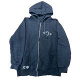 Chrome Hearts Plus Cross Horseshoe Thermal Zip-Up Hoodie Black - Pre-Owned Size M