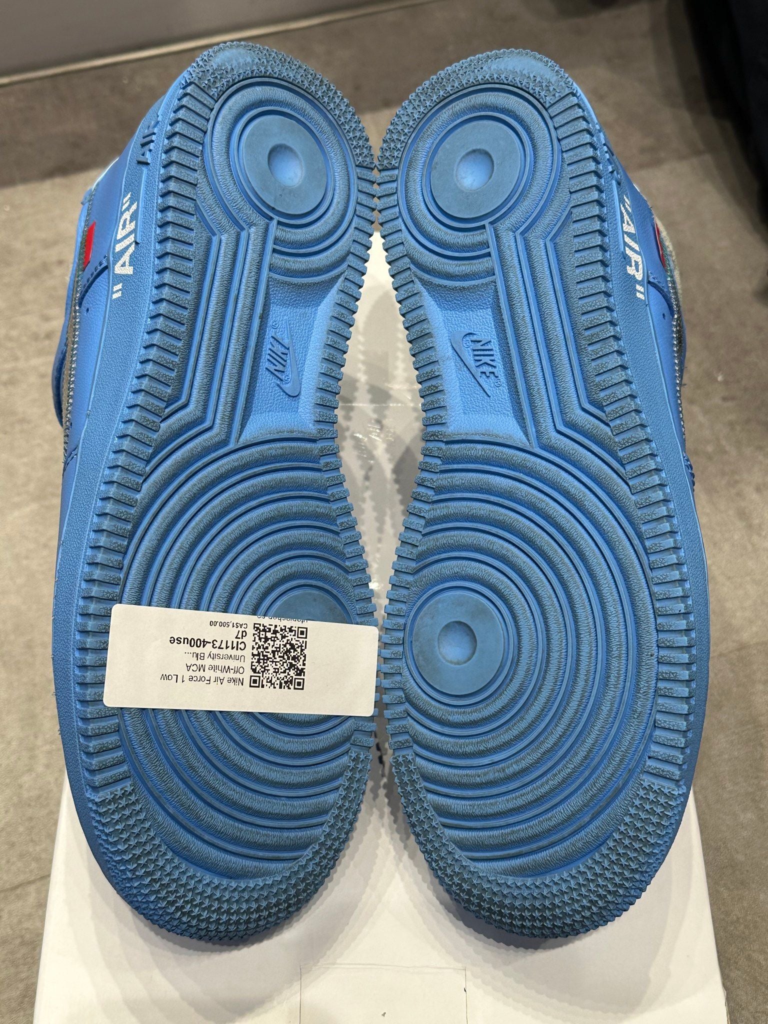 Nike Air Force 1 Low Off-White MCA University Blue - Pre-Owned Size 7