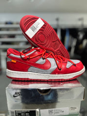 Nike Dunk Low Off-White University Red - Pre-Owned Size 11