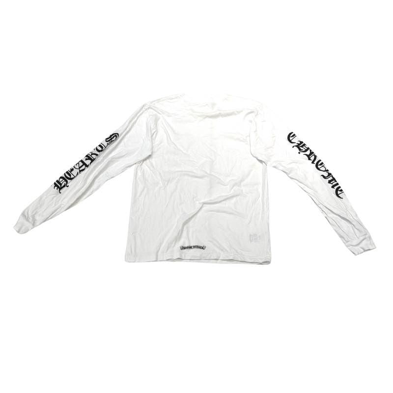 Chrome Hearts Neck Logo Letters Sleeve L/S T-Shirt White - Pre-Owned Size M