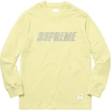 Supreme Metallic L/S Shirt Lime (Preowned Size S) - Pre-Owned