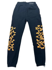 Amiri New Bones Sweatpants Black Orange - Pre-Owned Size S
