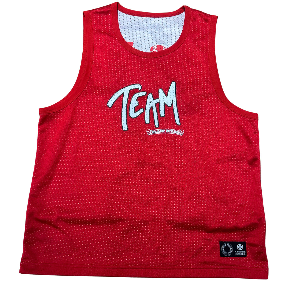 Chrome Hearts Matty Boy Team Mesh Jersey Red Lightly Used - Pre-Owned Size M