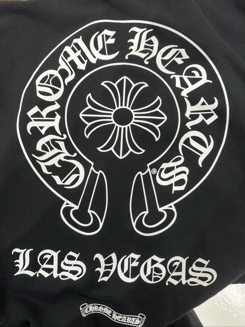 Chrome Hearts Las Vegas Exclusive Horseshoe Zip-Up Hoodie Black - Lightly Pre-Owned Size XL