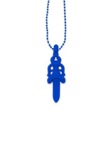 Chrome Hearts Silichrome Dagger Pendant Blue