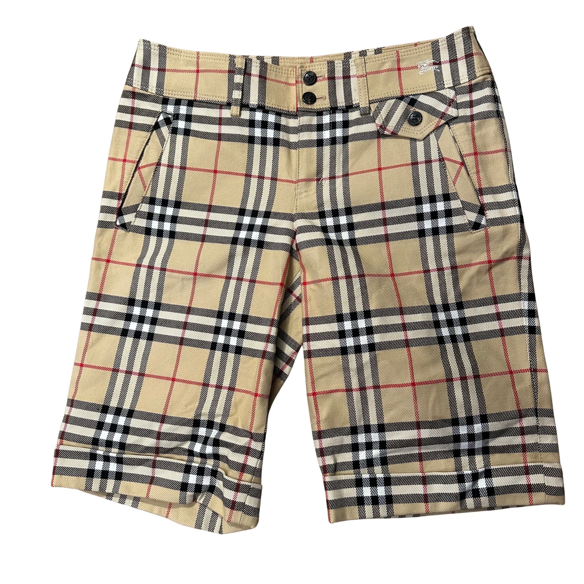 Burberry Plaid Shorts (Preowned Size 30W) - Pre-Owned